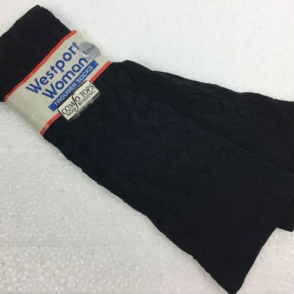 Vintage Westport Trouser Socks Floral Sz 10-13